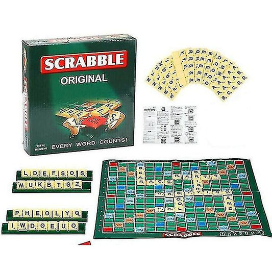 1 Set of Classic Scrabble Board Puzzle Game, Children's Parent-child Party Scrabble Game